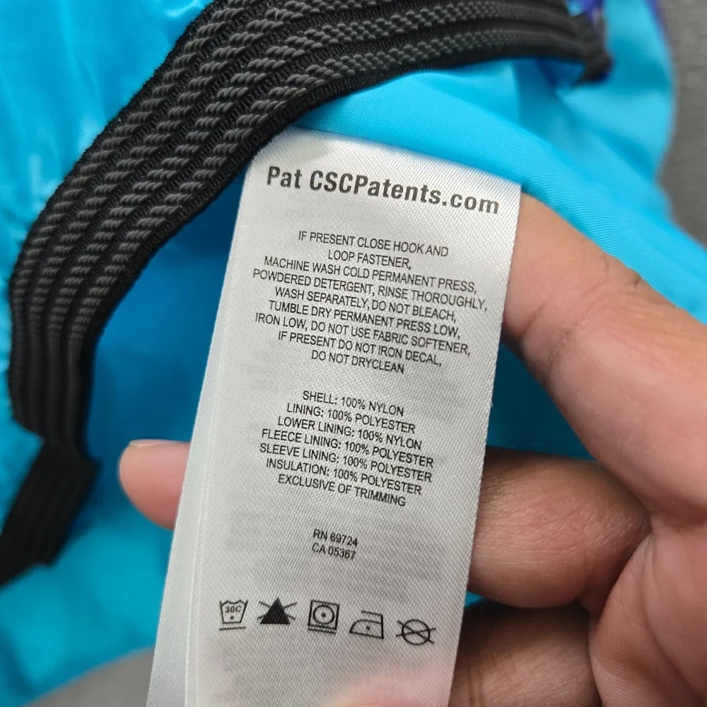 Columbia Boy Jacket XL‎ Blue Hooded Omni Heat Out Grown Pockets Full Zip